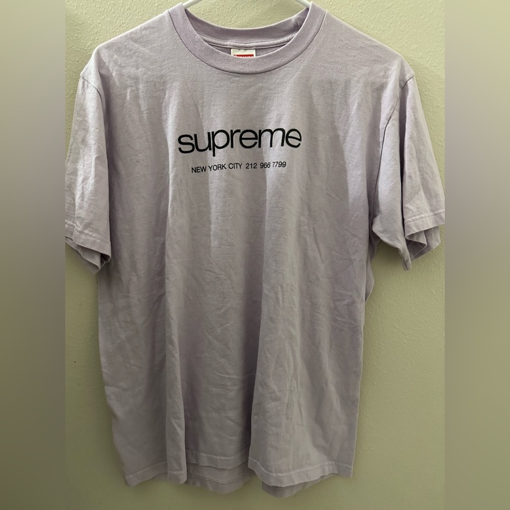 Lavender purple supreme phone number tee